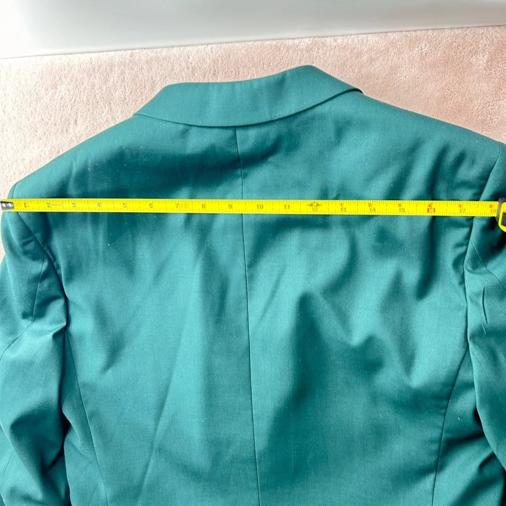 Braveman Mens Slim Fit 2 Piece Suit Teal Green Two Button Blazer Pants Set